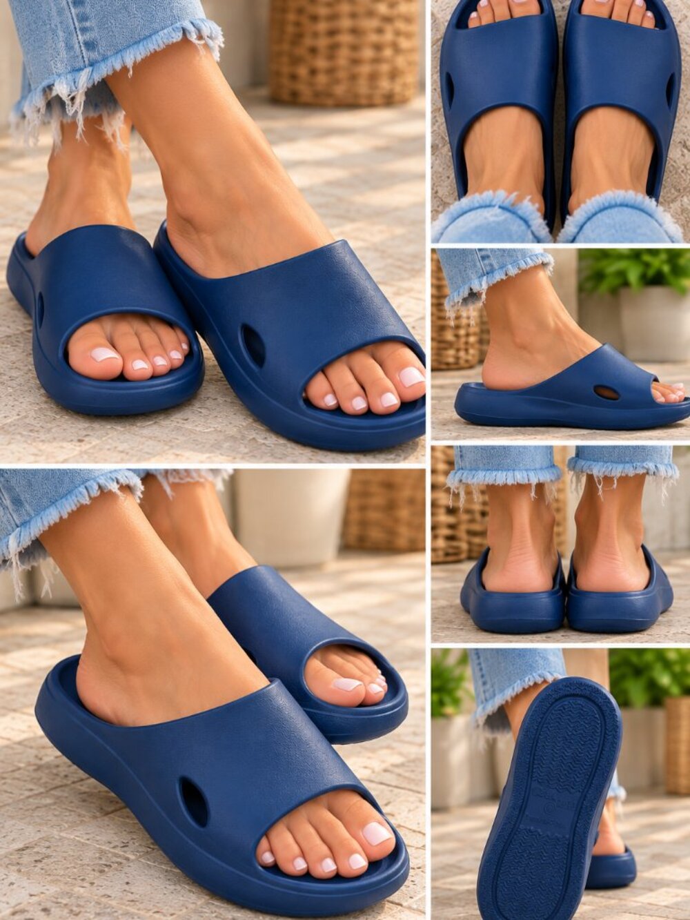 Slide On Rubber Sandals
